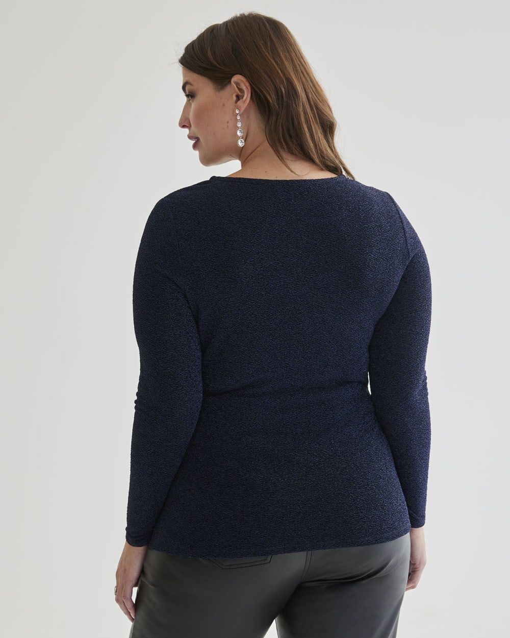 Knit Top with Front Cut-Out - Addition Elle