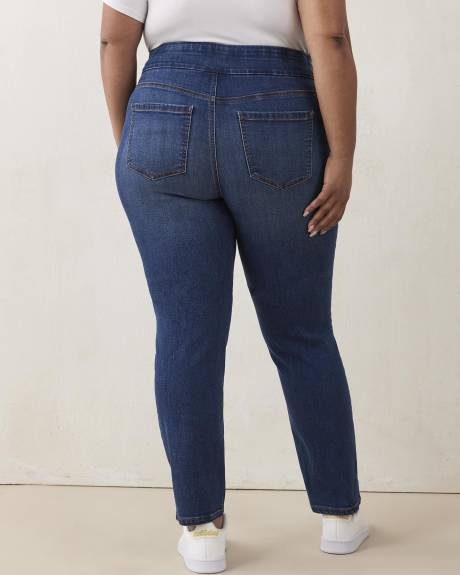 Petite, jeans à jambe droite coupe ingénieuse - d/c JEANS