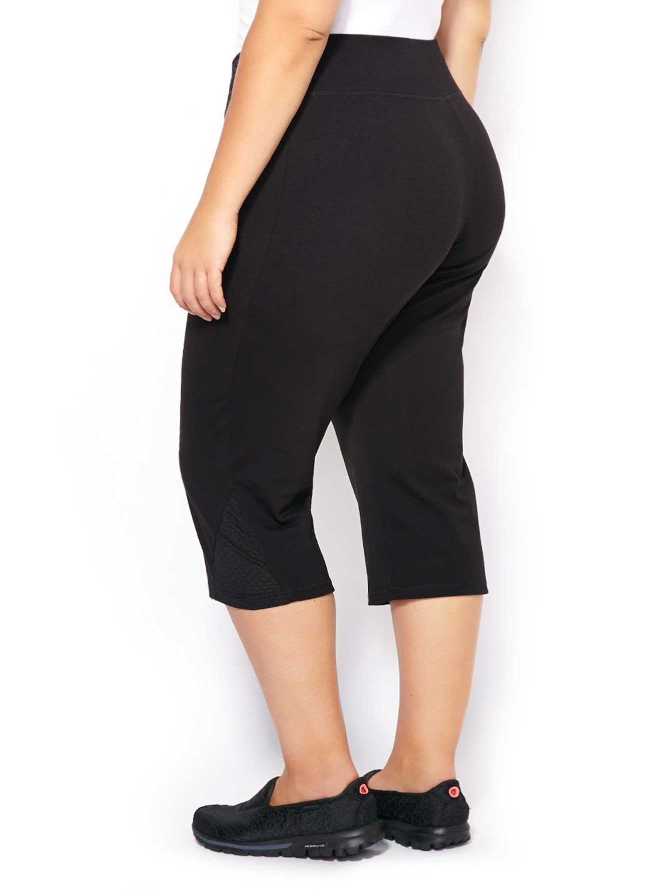 ActiveZone - Basic Plus-Size Yoga Capri | Penningtons