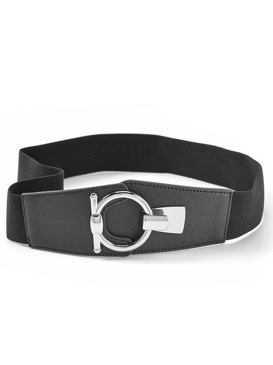 Elastic Belt with Round Buckle Penningtons