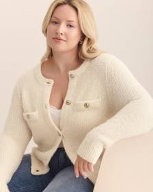 Lady-Like Sweater Cardigan - Addition Elle