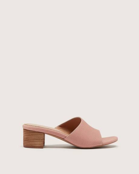 Extra Wide Width, Block Heel Mule Sandal