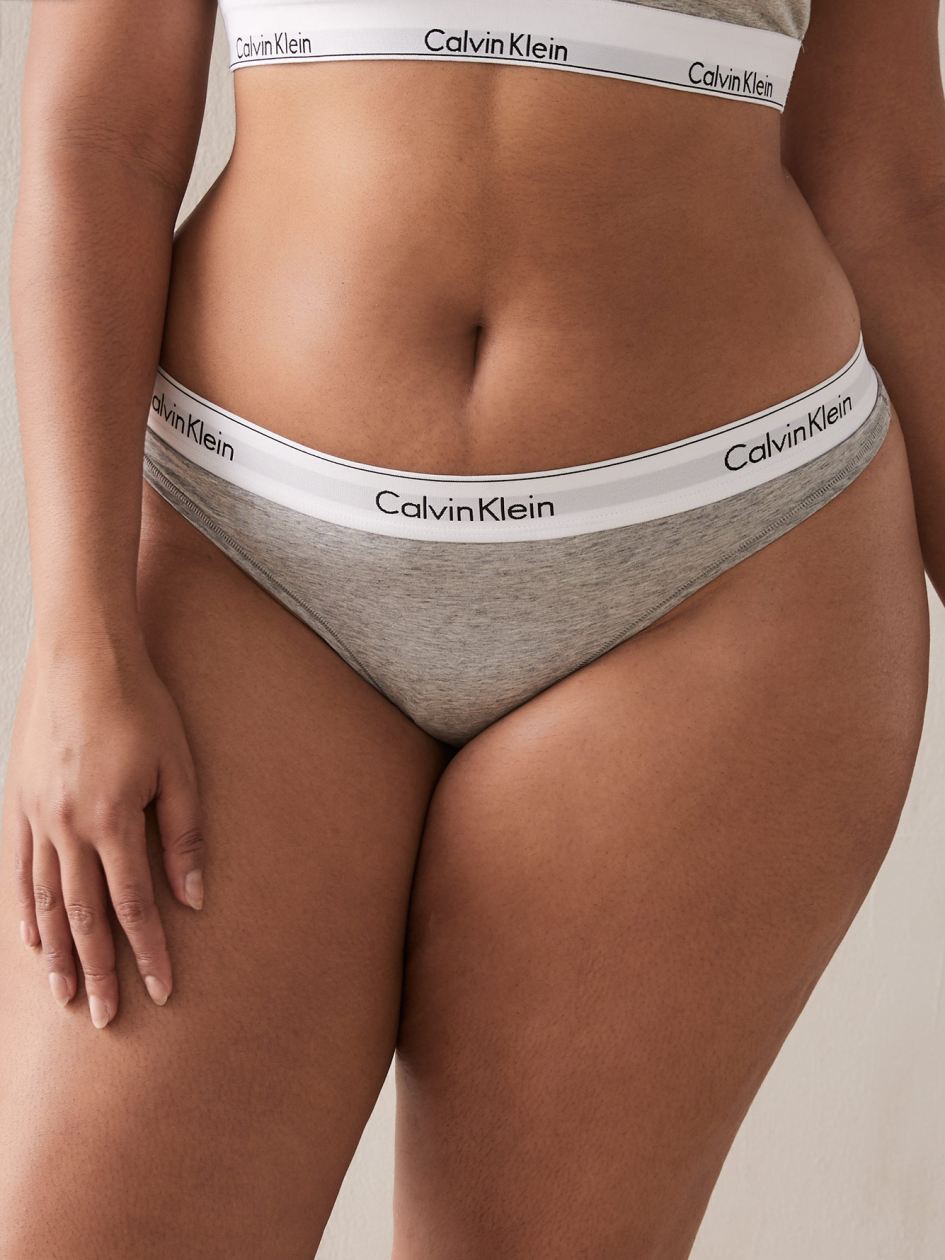 Cotton Mix Thong Panty - Calvin Klein