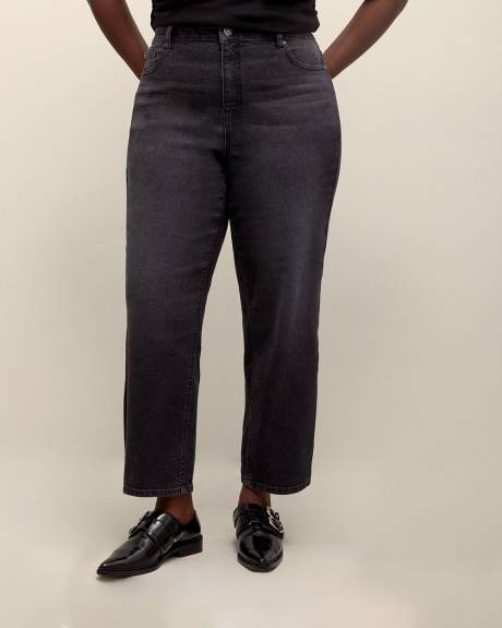Responsible, Black High-Rise Mom Jeans - Addition Elle