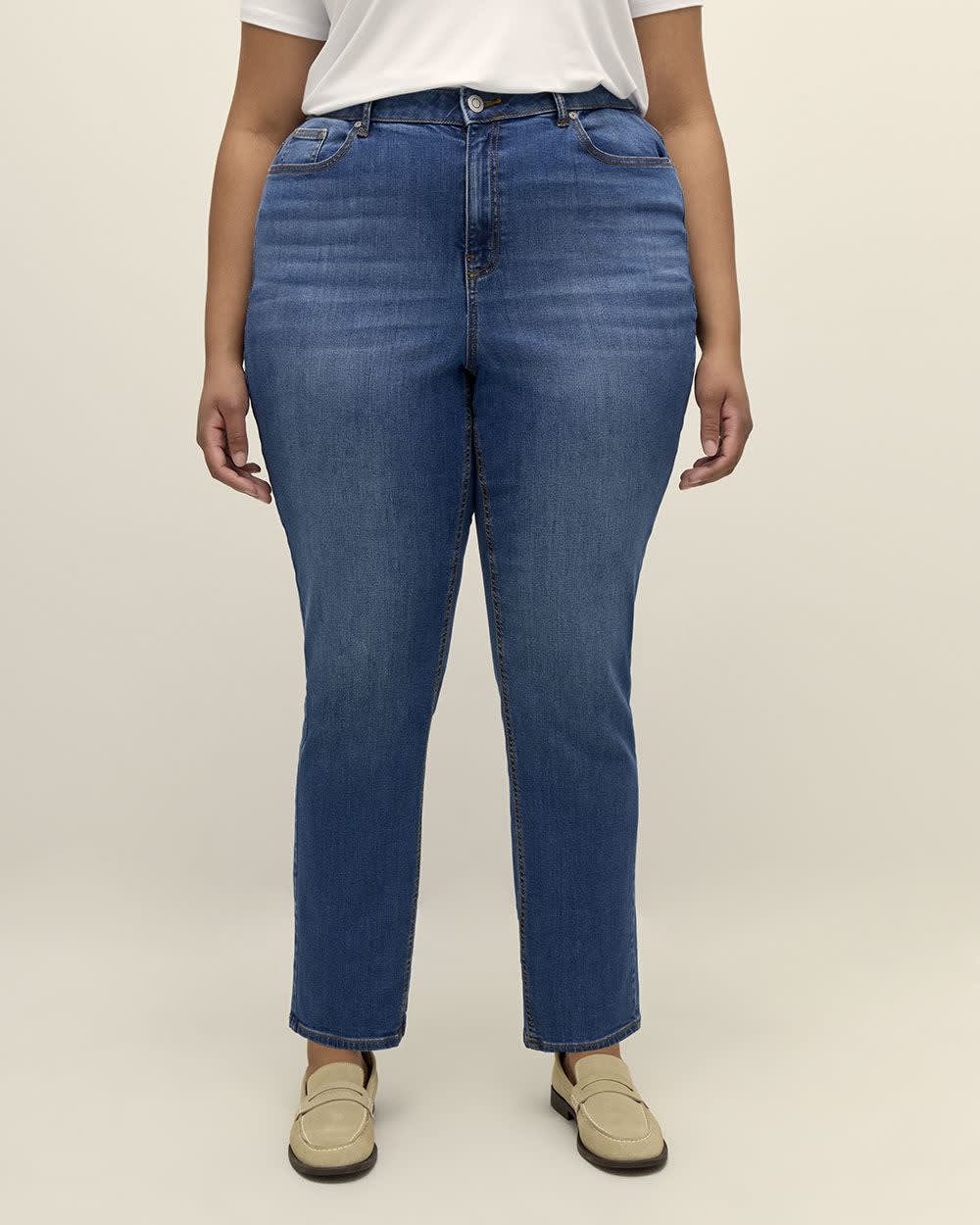 Responsible Curvy Fit Straight Leg Jeans d C Jeans Penningtons
