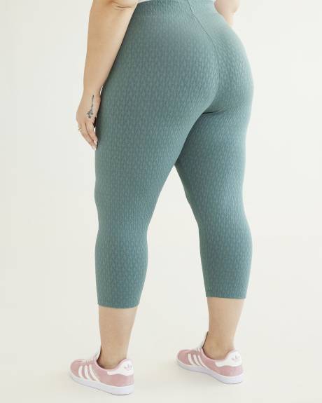 Legging capri texturé tendance