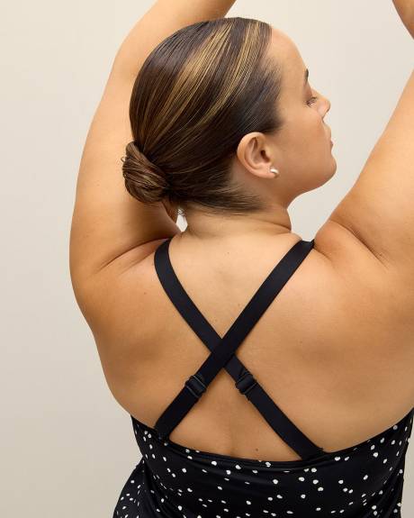 Dotted Tankini Swim Top