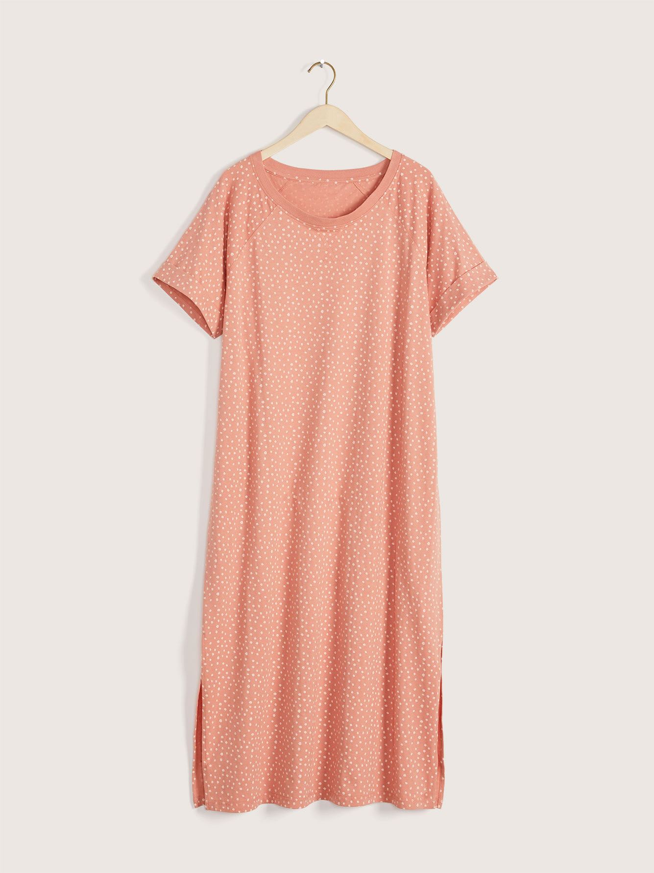 Printed Short Sleeve Sleepshirt - Addition Elle | Penningtons