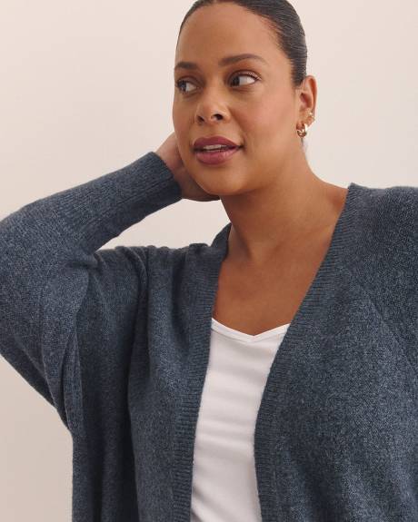 Tunic-Length Cocoon Cardigan