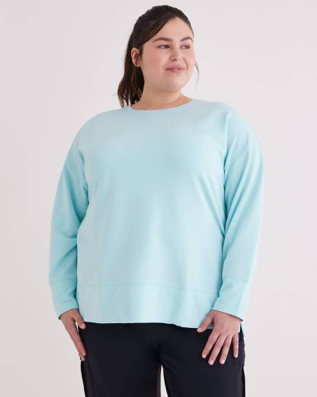 Crew Neck Tunic Sweatshirt - Active Zone