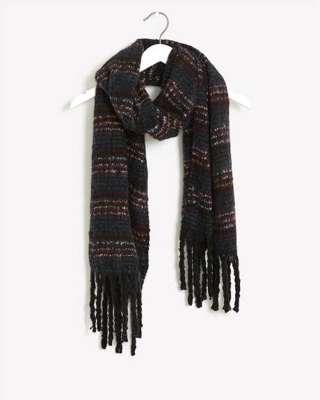 Striped Cozy Scarf - Addition Elle