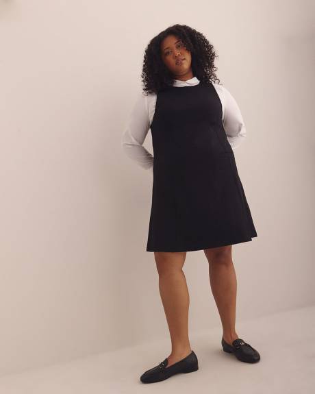 White Cotton Poplin Tunic Shirt