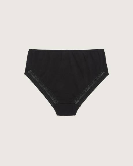 High-Cut Brief with Lace Applique - ti VOGLIO