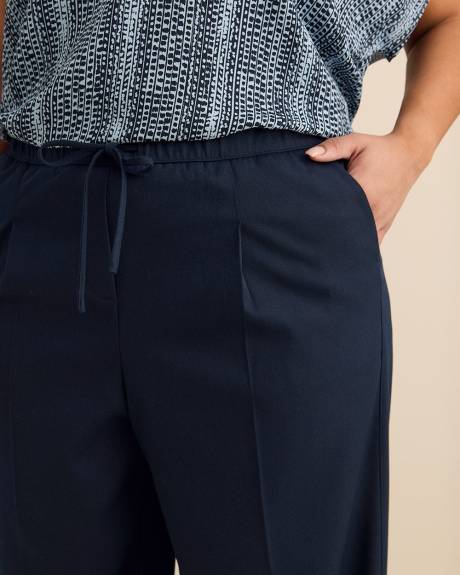 Pull-On Wide-Leg Pant
