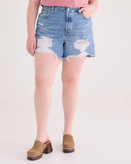 501 Original High-Rise Shorts, Light Wash - Levi's