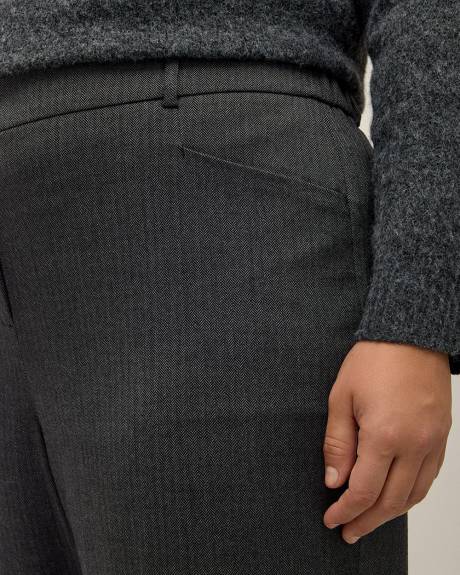 Straight-Leg Lurex Pinstripe Pant