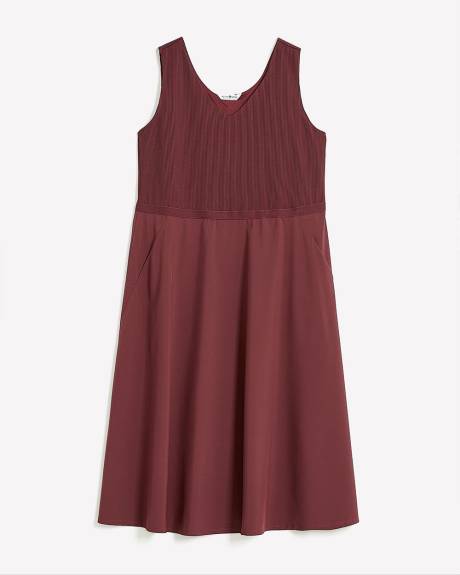 Responsible, Sleeveless V-Neck Dress - Active Zone