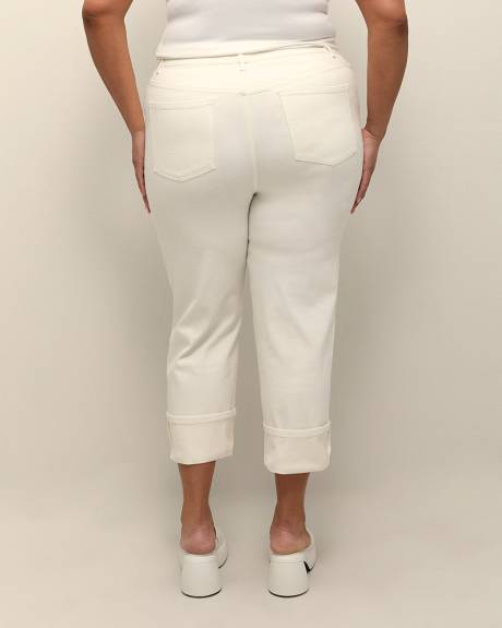 Responsible, White High-Rise Cropped Straight-Leg Jean - d/C JEANS
