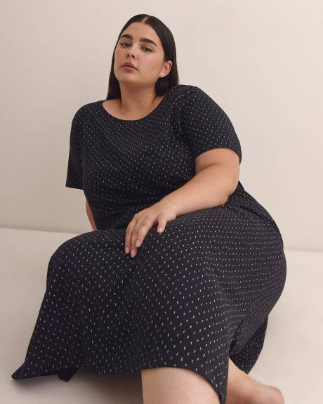 Chemise de nuit longue avec doubles pois - ti Voglio