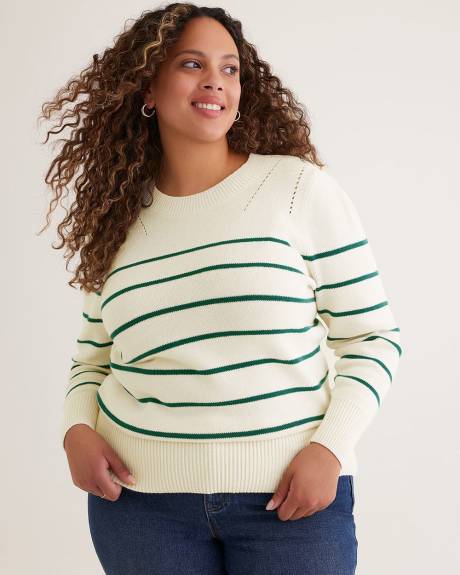 Striped Cotton Sweater