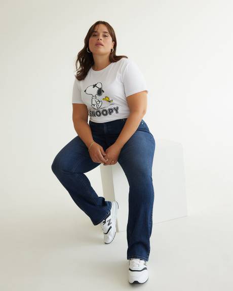 Cotton Blend T-Shirt with Snoopy Print - PENN. Essentials