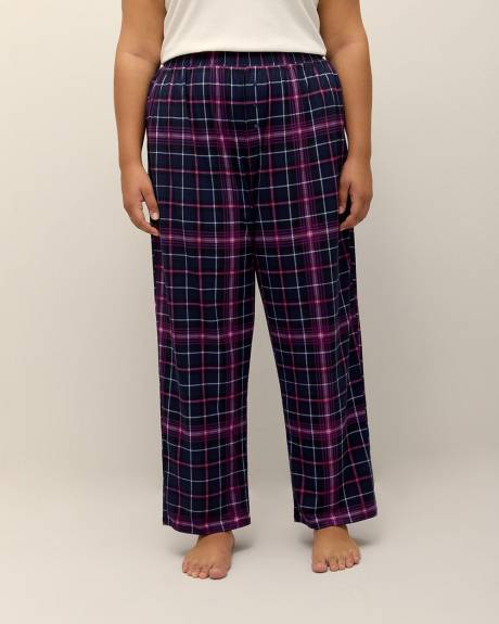 Pantalon de pyjama brossé à carreaux - ti Voglio