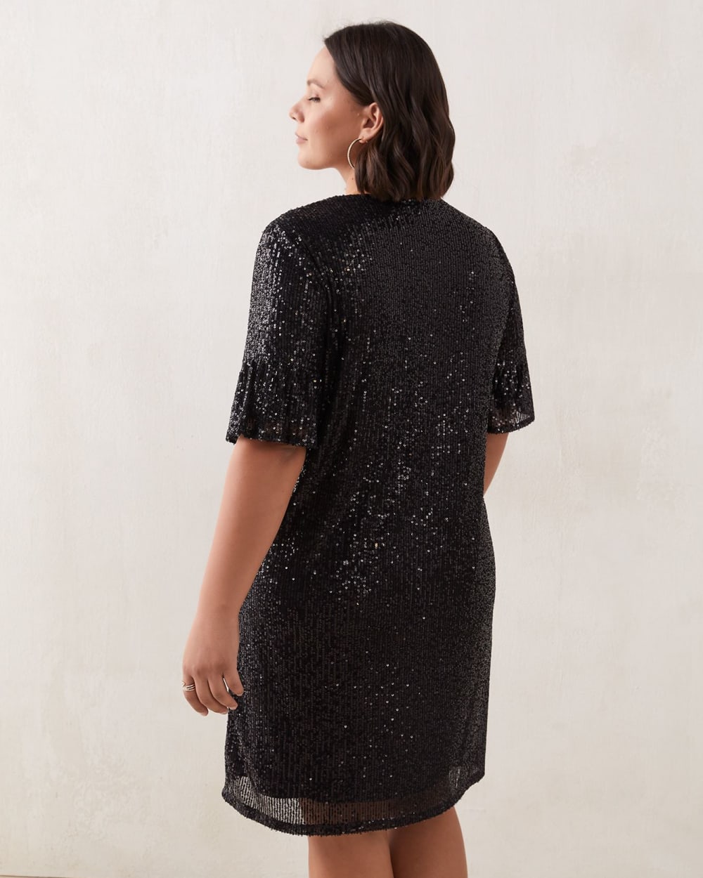 T-Shirt Dress With Sequins - Addition Elle