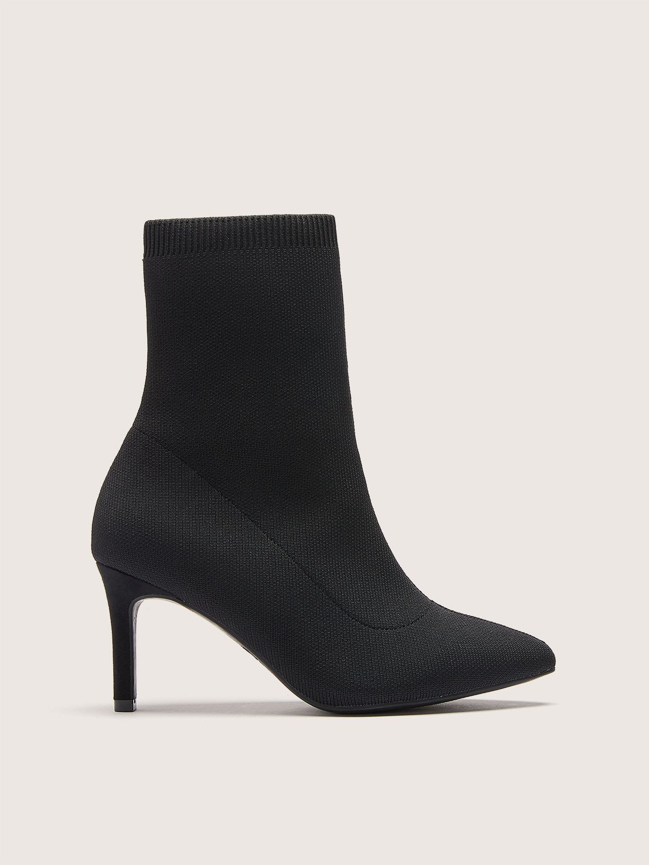 wide width booties black