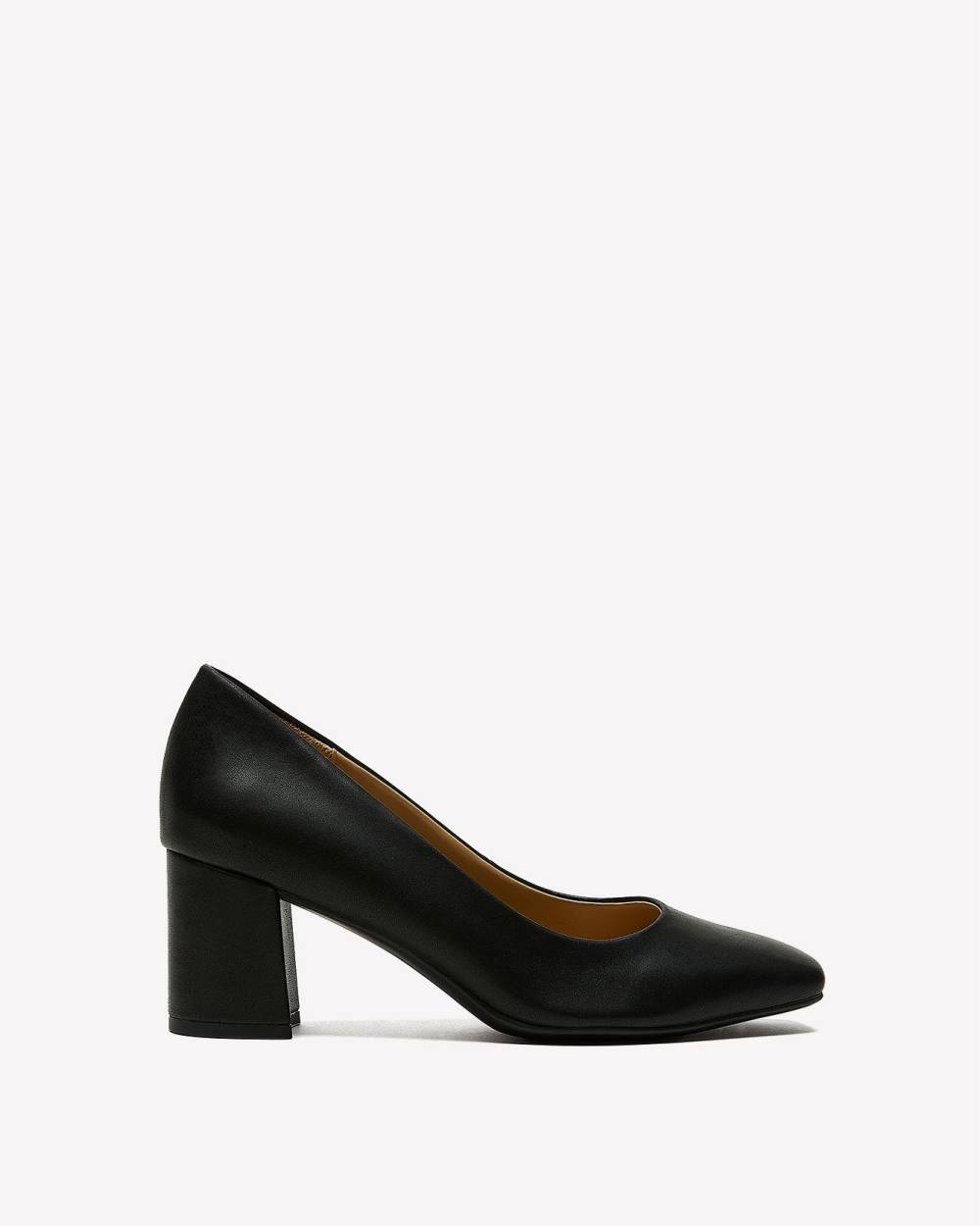 Wide Width, Warner Square Toe Pump with Block Heel Naturalizer