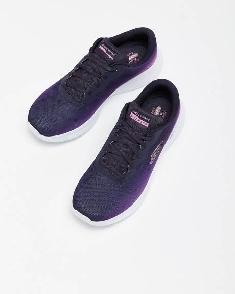 Chaussures lacées en maille ombrée avec mousse mémoire refroidie à l'air, pied large - Skechers