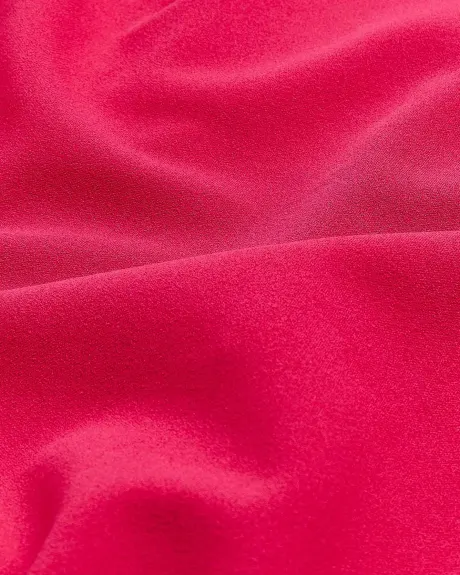 Robe ajustée fuchsia avec encoche en V à l'encolure - Addition Elle