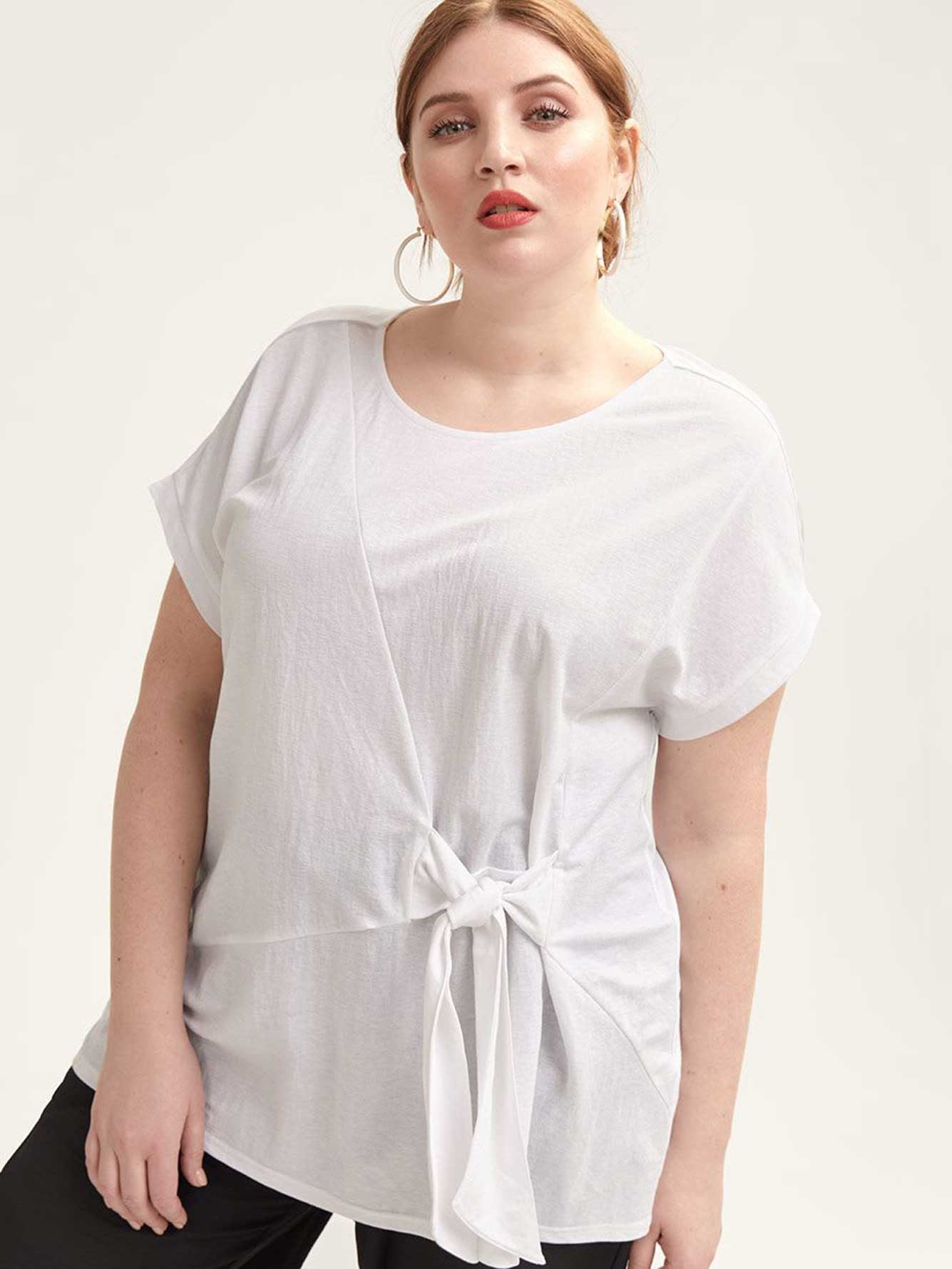 t shirt tied over dress