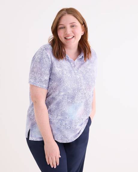 Short Sleeve Polo Top - Active Zone