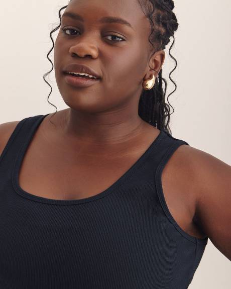 Scoop-Neck Ribbed Knit Tank Top - PENN. Essentials