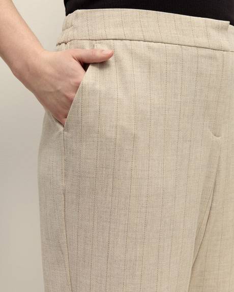 Twill Straight-Leg Cropped Pant - Addition Elle