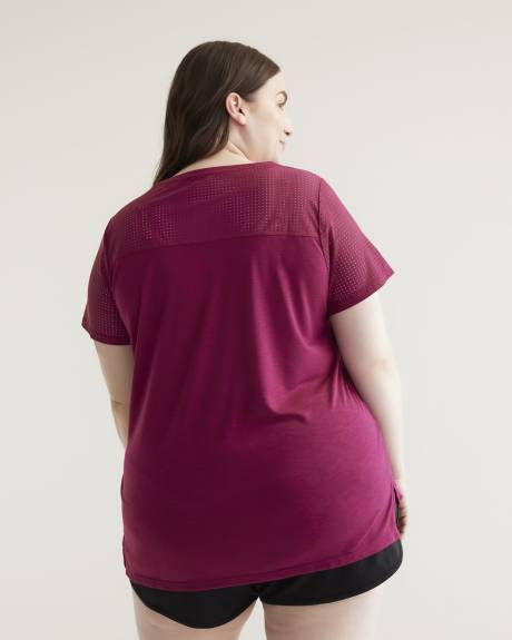 T-shirt en maille sport avec encolure ronde - Active Zone