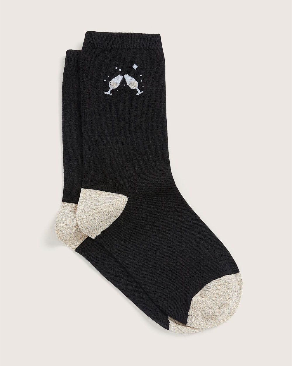 Crew Socks, Lurex Champagne Glasses Penningtons