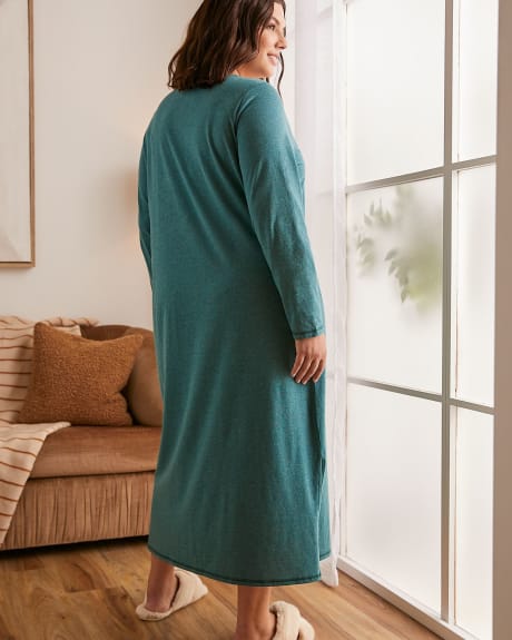 Long Jersey Knit Sleepshirt - tiVOGLIO