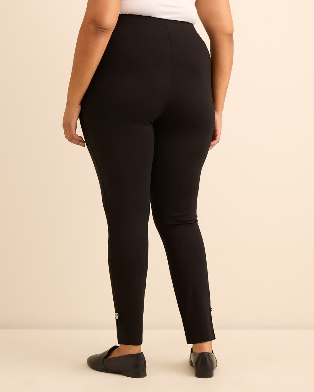Responsible, Black Ponte de Roma Legging with Bow Detail Responsible, Black Ponte de Roma Legging with Bow Detail