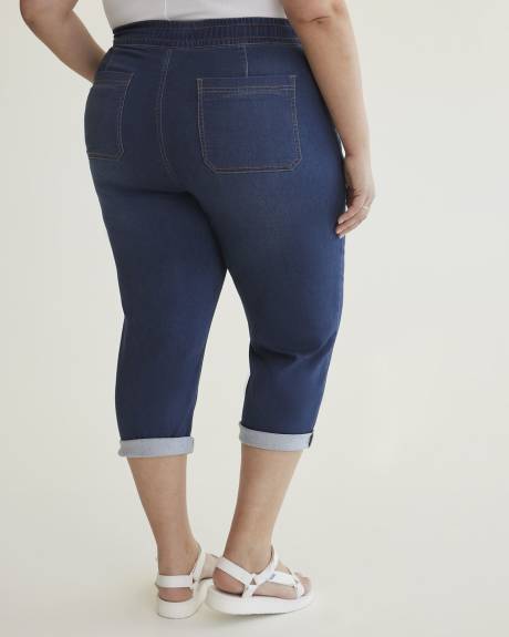 1948 Fit, Sretch Denim Capri, Dark Wash - d/C Jeans