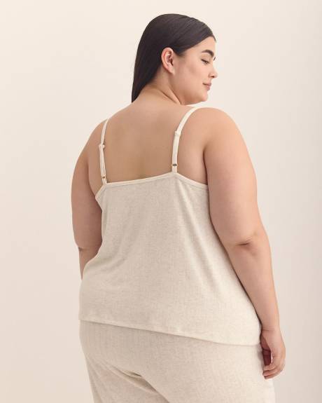Camisole en pointelle côtelée avec soutien-gorge intégré - ti Voglio