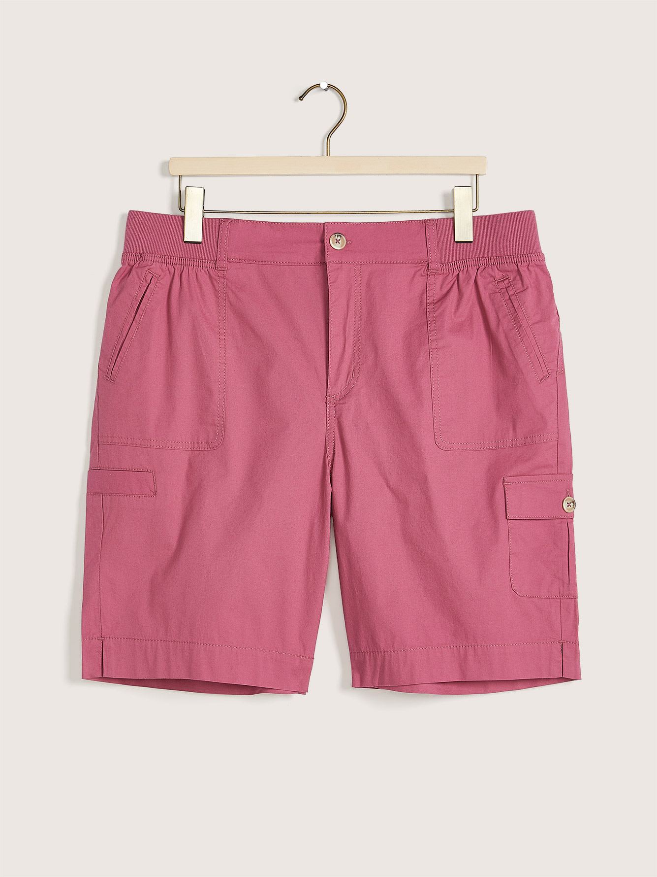 Cotton Cargo Pocket Bermuda Shorts