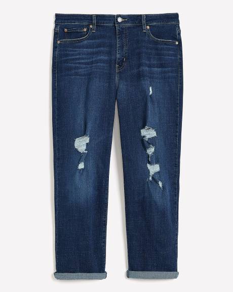 Boyfriend-Fit Jeans, Dark Denim - Levi's