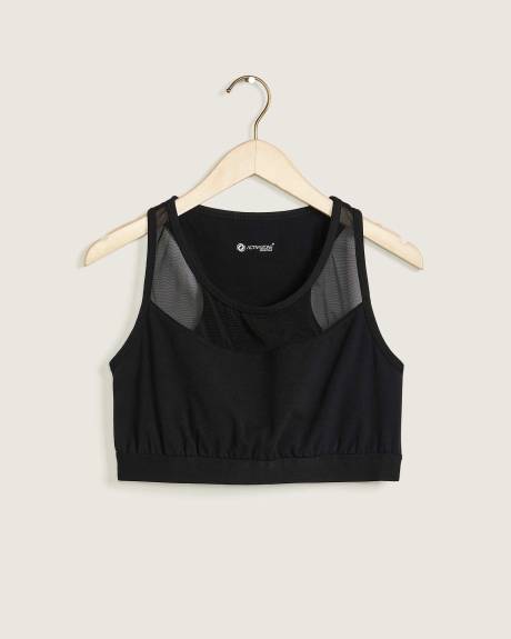 Racerback Cotton Crop Top - ActiveZone