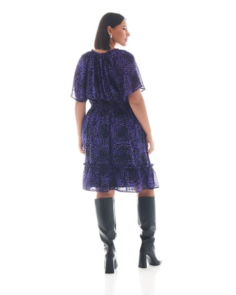 Woven Dress with Short Raglan Sleeves - Addition Elle