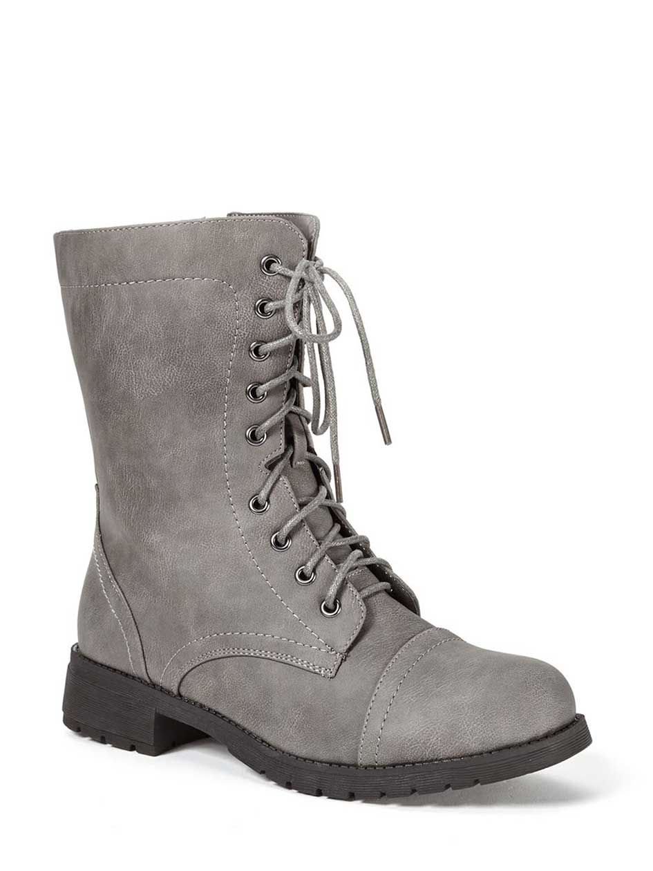 leather booties wide width