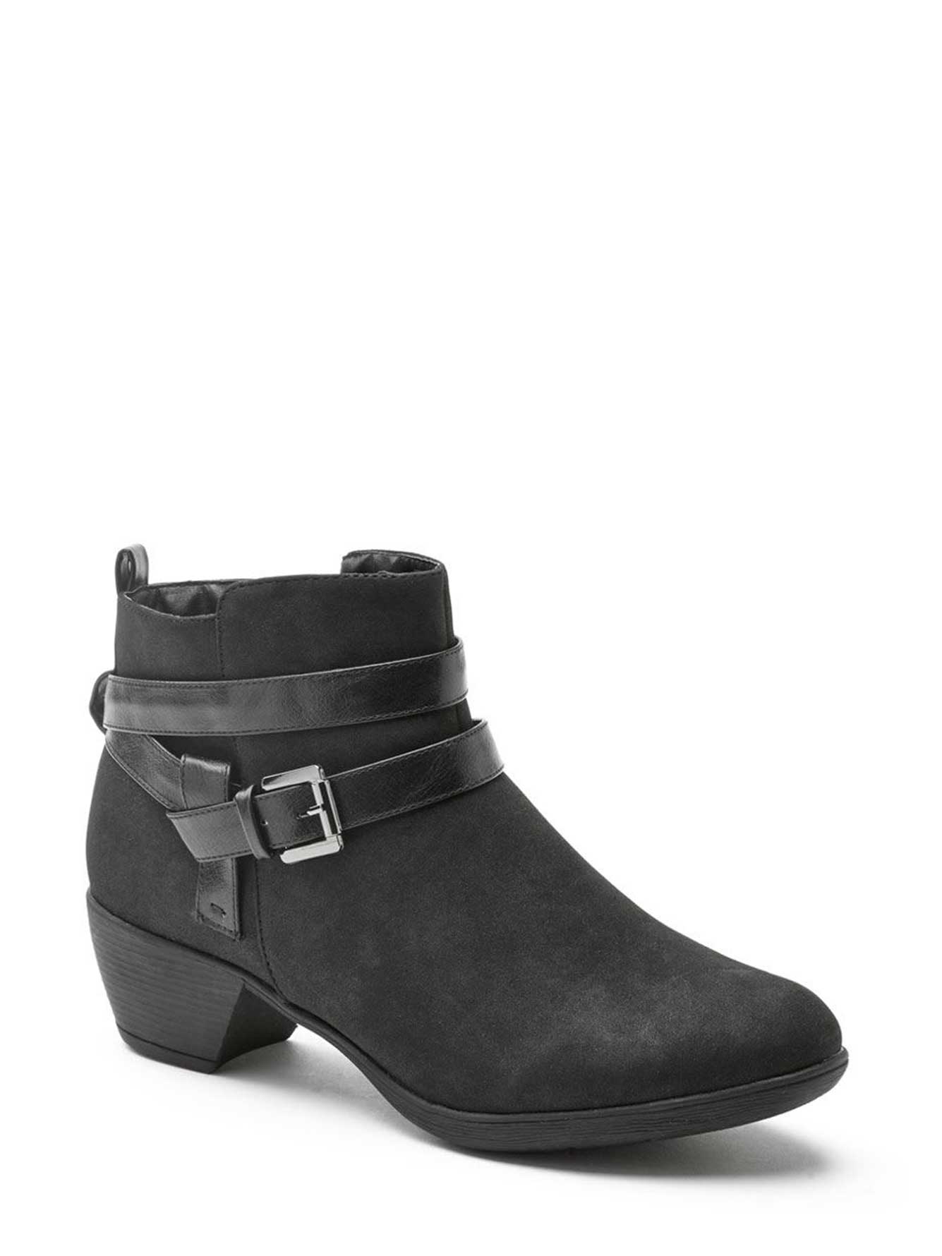 Wide-Width Ankle Strap Booties | Penningtons