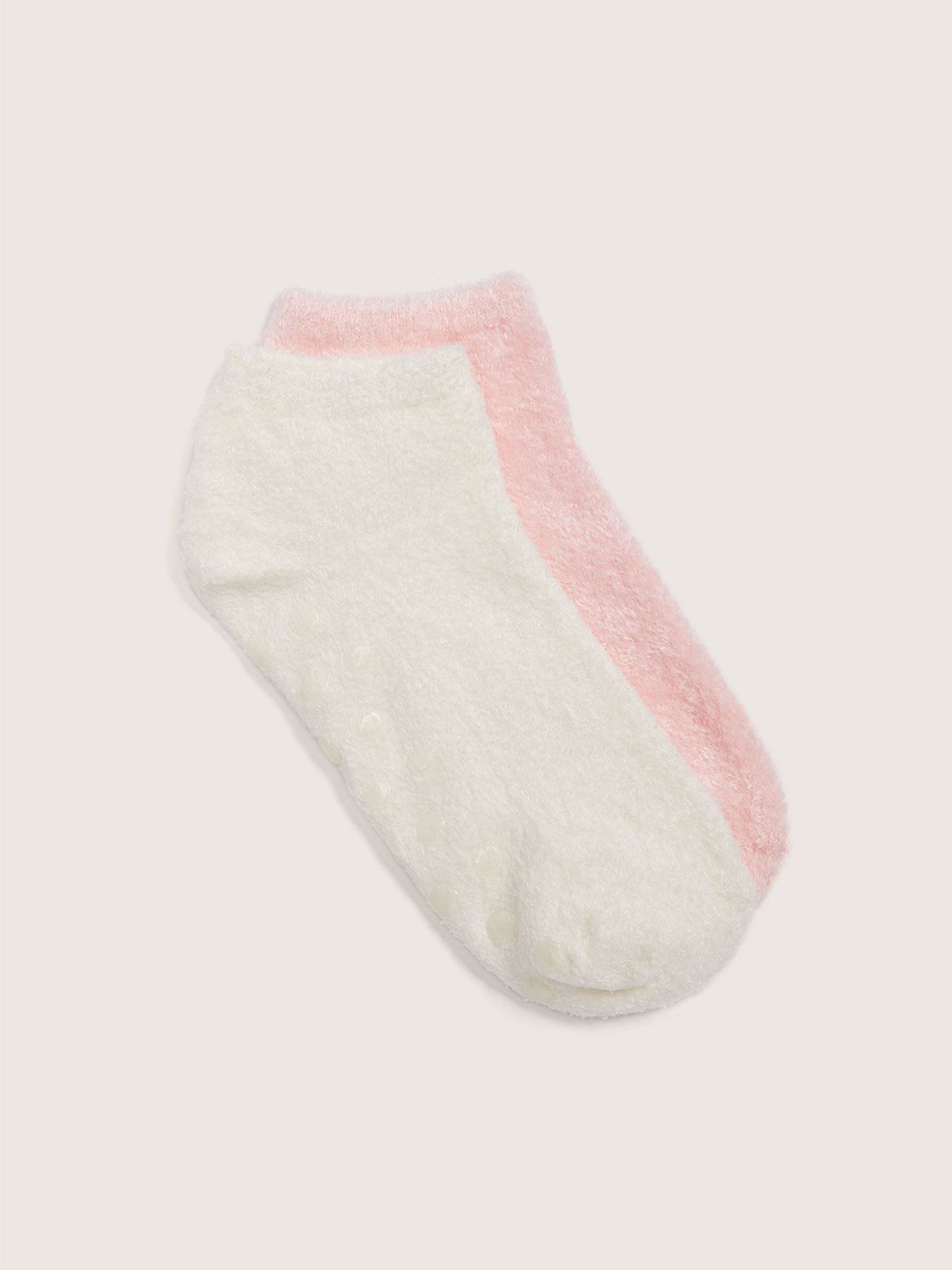 Wide Fluffy Ankle Socks, Pack of 2 - Addition Elle | Penningtons