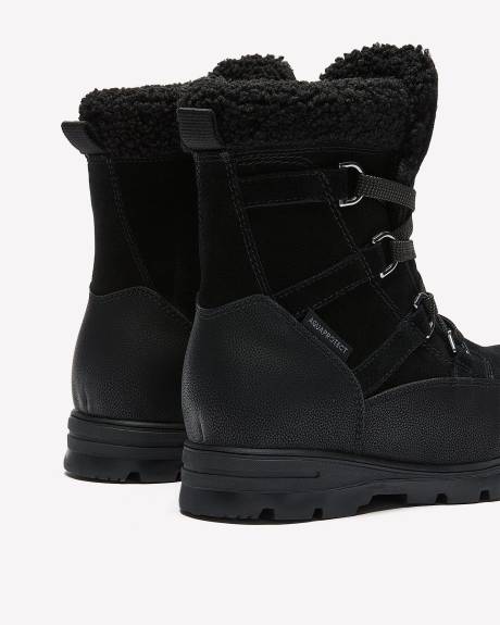 Botte d'hiver Kaylas en suède imperméable, pied très large - Blondo