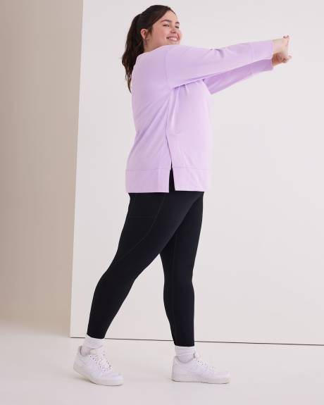 Crew Neck Tunic Sweatshirt - Active Zone